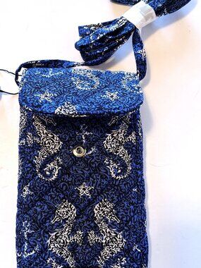 Vera Bradley Carson Cellphone Crossbody Seahorse of Course